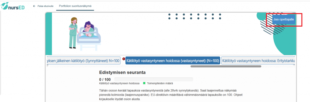 Kuvankaappaus opettajalle jakamisesta